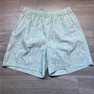 Bass Pro Shops Mint Green Fish Pattern Hybrid Shorts